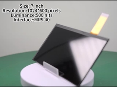 صفحه نمایش LCD 7 اینچی IPS با 1024 * 600 پیکسل روشنایی 500 نیت صفحه نمایش درخشان در فضای باز با M