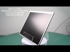 9.7 اینچ ماژول نمایش LCD TFT با وضوح 1024 * 768 400 نیت رابط LVDS LCD خودرو